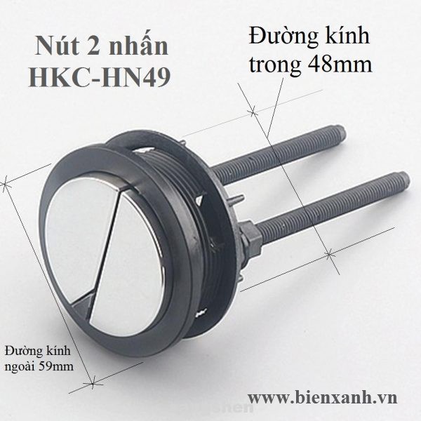 Nút 2 nhấn bồn cầu cao cấp HKC-HN29, HKC-HN29, HKC-HN33, HKC-HN34, HKC-HN42, HKC-HN43, HKC-HN46, HKC-HN47, HKC-HN49