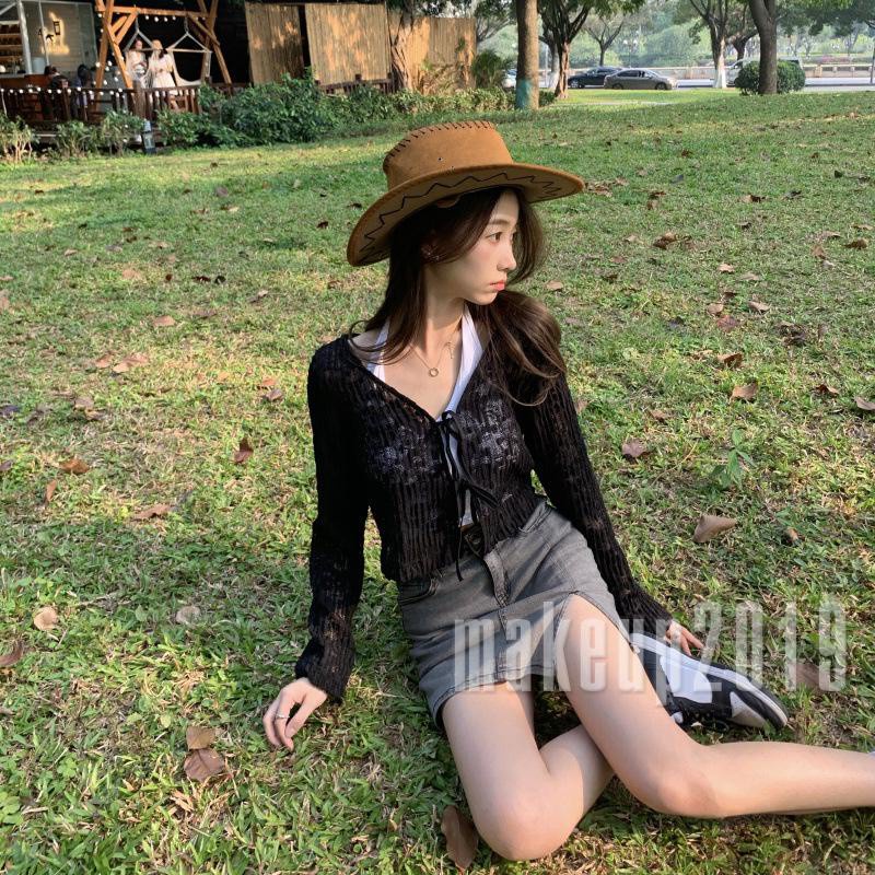 Áo Cardigan Tay Dài Cổ Chữ V Thêu Họa Tiết Thời Trang Cho Nữ | BigBuy360 - bigbuy360.vn