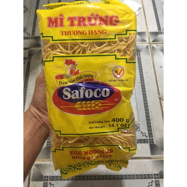 Mì trứng thượng hạng Safoco 400g date mới .