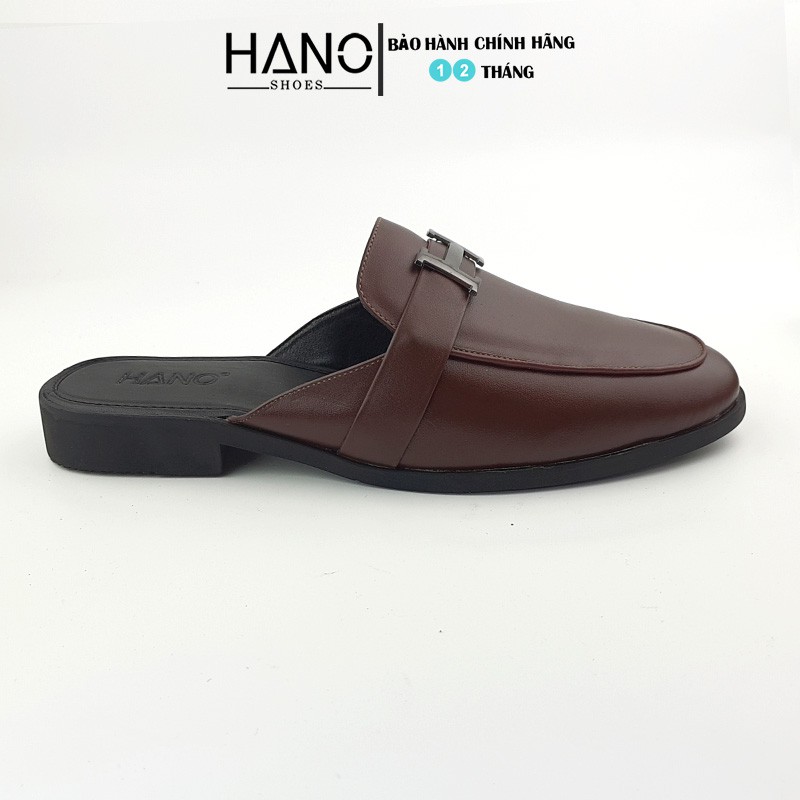 HANO - Giày Sục Nam Da Thật Khóa chữ H Trẻ Trung Trẻ Trung Chuẩn Xịn Êm chân S1167 | BigBuy360 - bigbuy360.vn