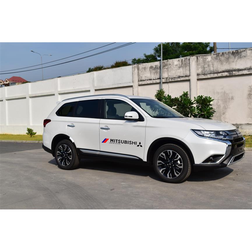 Bộ 2 tem dán cửa xe ô tô Mitsu