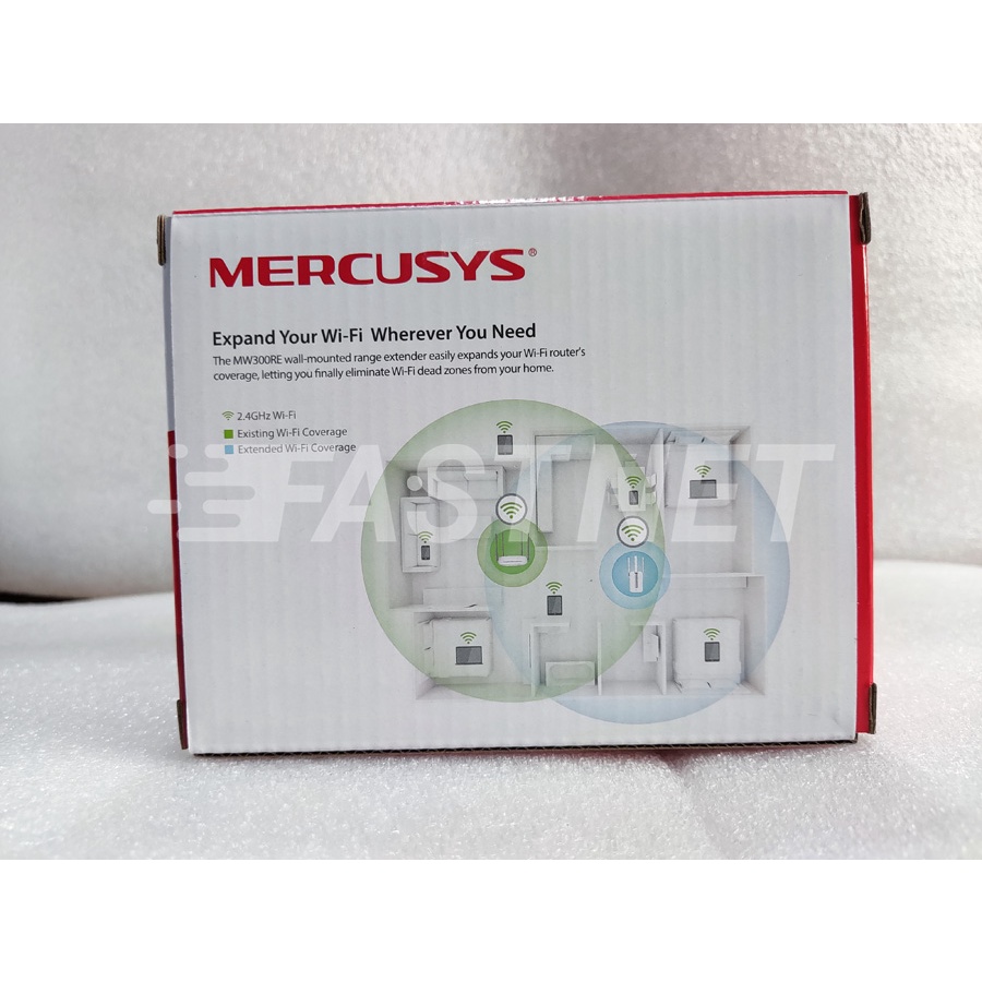 Bộ Mở Rộng Sóng Wi-Fi Mercusys MW300RE Chuẩn N Tốc Độ 300Mbps