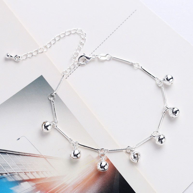 Lắc tay lục lạc bạc - TS-0166