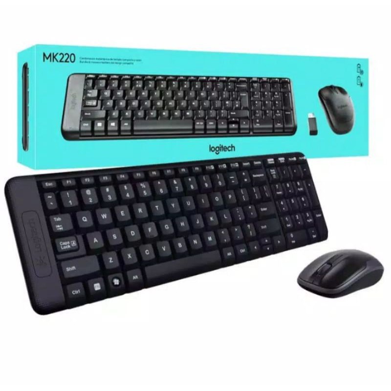 Combo Bàn Phím Và Chuột Không Dây Logitech Mk 220