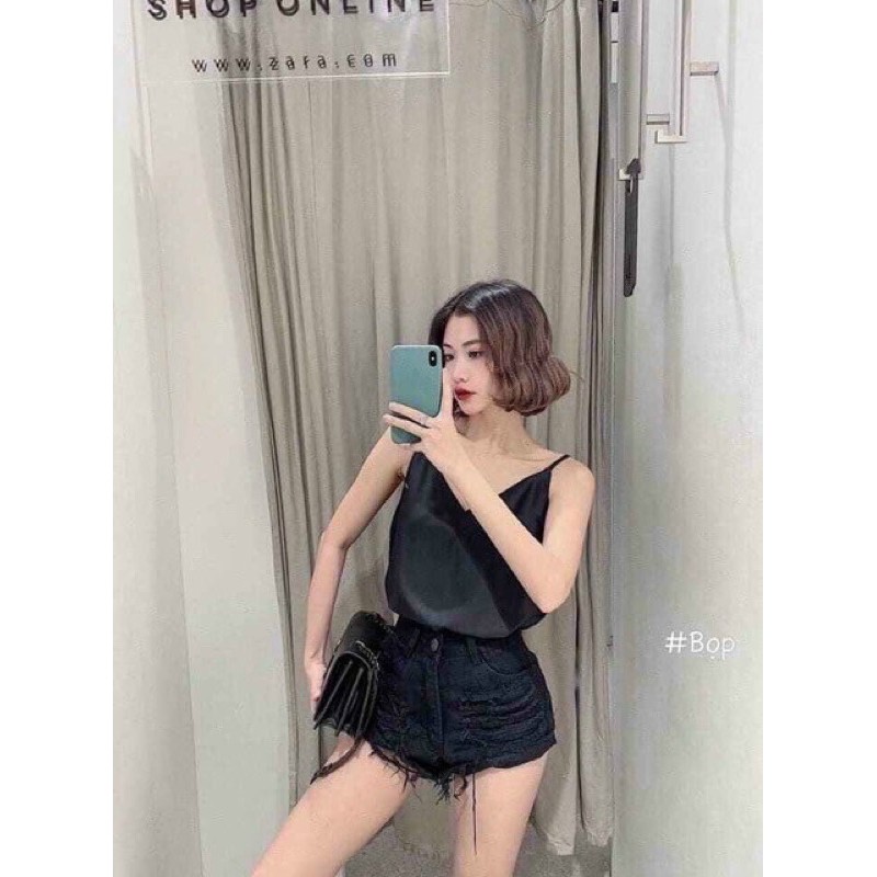 [FREESHIP - HÀNG LOẠI 1] ÁO LỤA 2 DÂY SATIN SIÊU SANG CHẢNH