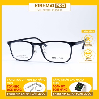 Gọng kính cận nam nữ gọng kính nhựa ultem dẻo Bolon P97612 Kính mắt Pro