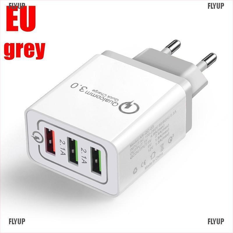 Đầu sạc nhanh 3 cổng USB 30w Qc 3.0 chuyên dụng