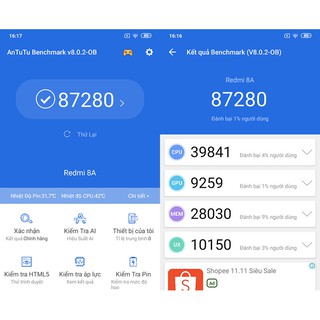 Điện thoại Xiaomi Redmi 8A - 32GB Ram 2GB