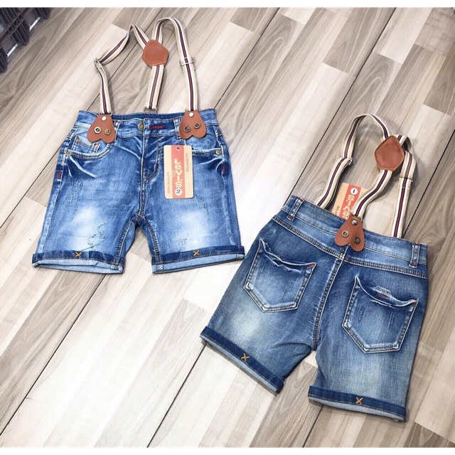 Yếm jeans cho bé trai
