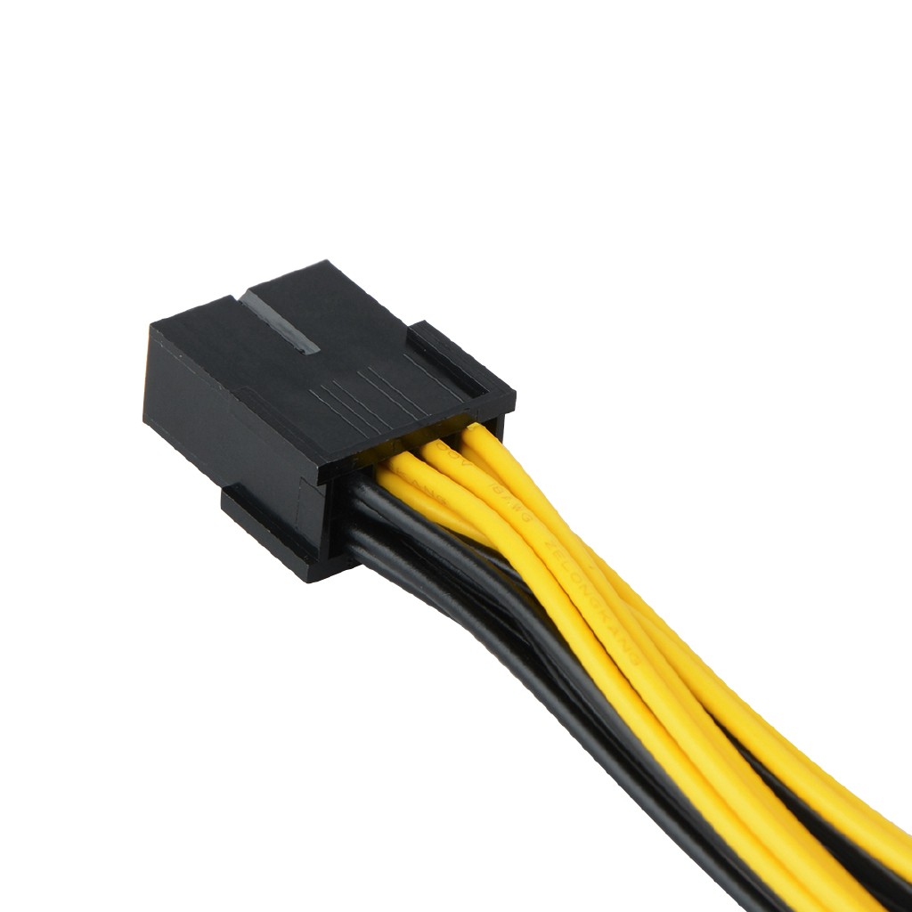 Cáp nguồn chuyển tiếp PCI-E 8 Pin sang 2 đầu 6+2 pin