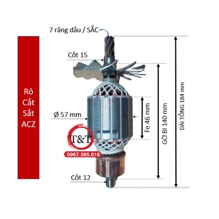 Rô to máy cắt sắt acz / kct / 83501 / jv-tech 15353