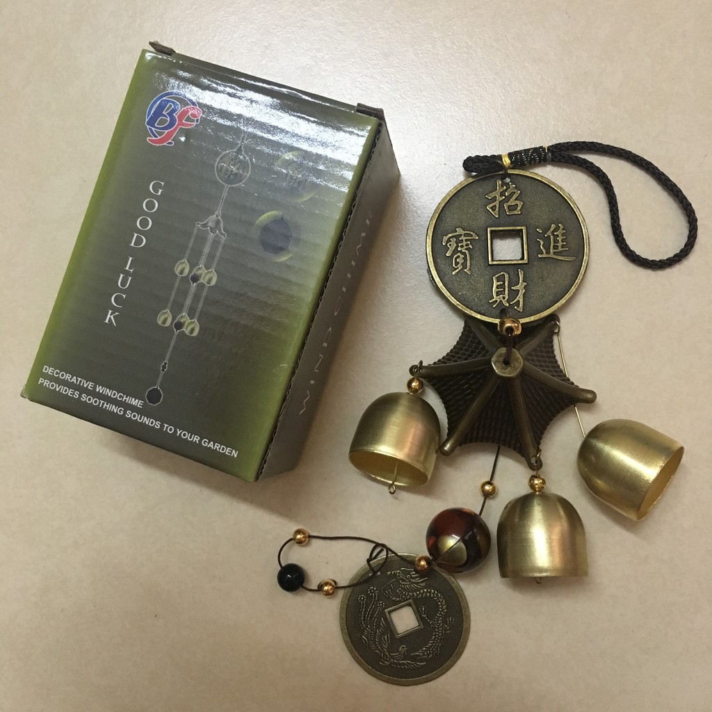 Chuông gió 1 tầng Rồng Phượng Hạnh Phúc CG36
