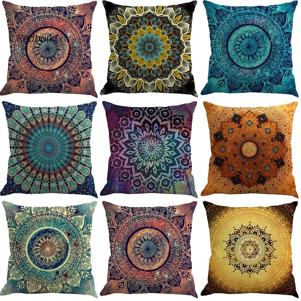 Bohemian Style Square Throw Pillow Protector Case Cushion Cover Bedding Articles