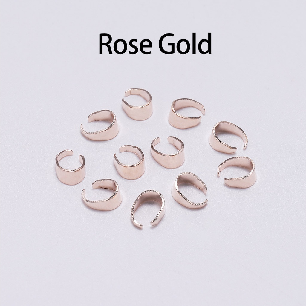 Set 50 phụ kiện nối đầu dây chuyền 7mm 8mm 12mm nhiều màu làm trang sức chuyên dụng