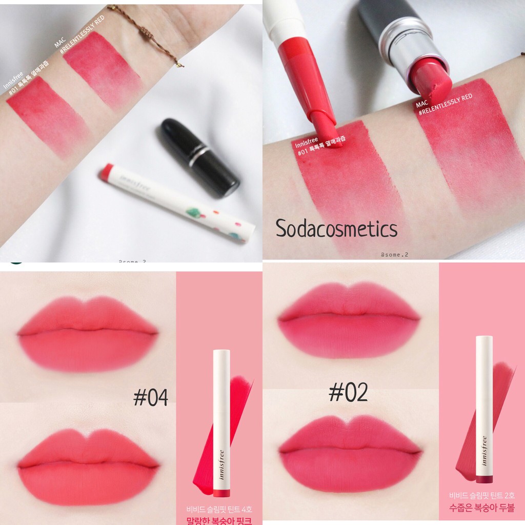 SON INNISFREE VIVID SLIMFIT TINT(DATE 01/10/2021) | BigBuy360 - bigbuy360.vn