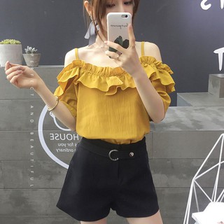 Áo voan kiểu trễ vai
