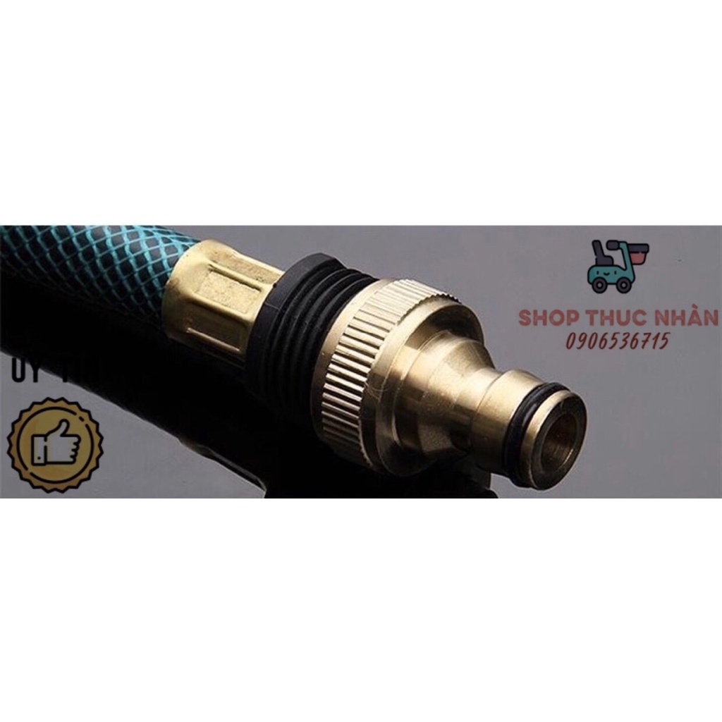Khớp nối đồng đầu nước vào máy xịt rửa, phụ kiện máy rửa xe áp lực cao