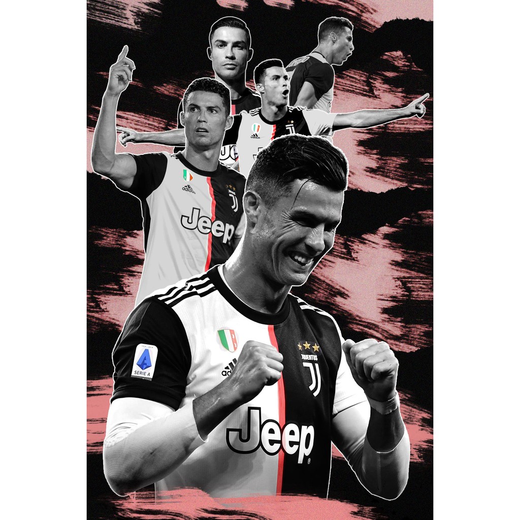 8 decal dán tường Cr7 20x30cm siêu đẹp