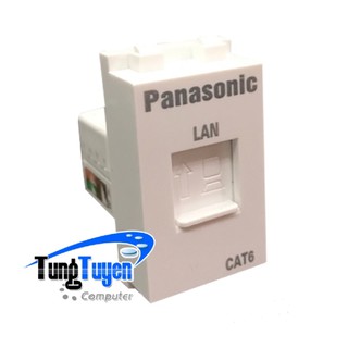 Nhân ổ cắm mạng Cat6 Panasonic chuẩn Wide module jack RJ45 Hạt mạng âm tường