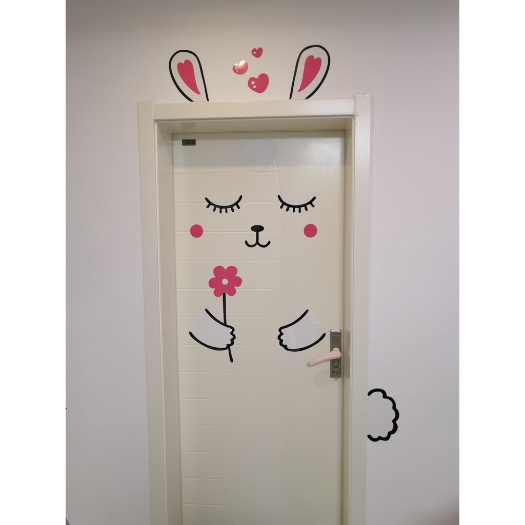 Tranh dán tường mica 3d decor khổ lớn trang trí Dán Cửa trang trí mầm non, phòng cho bé Nhiều Size - EPeBen
