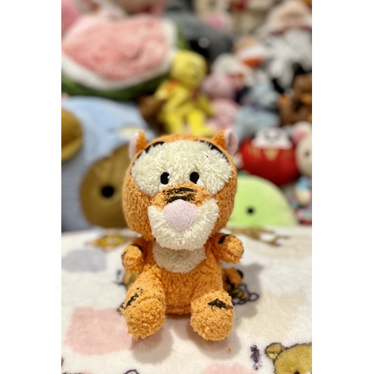 Gấu bông Disney Winnie the Pooh hổ cọp Tigger lông xù cừu 10-12cm