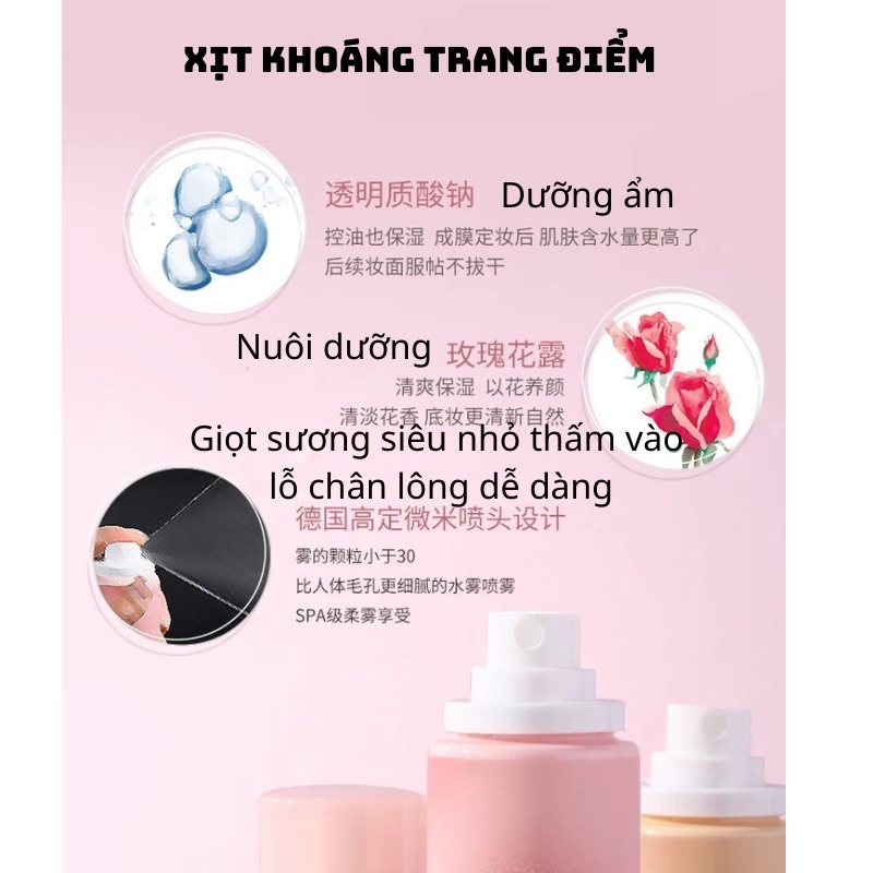 Xịt khoáng trang điểm GOGO TALES dưỡng ẩm kiềm dầu hiệu quả 100ml/100g | BigBuy360 - bigbuy360.vn