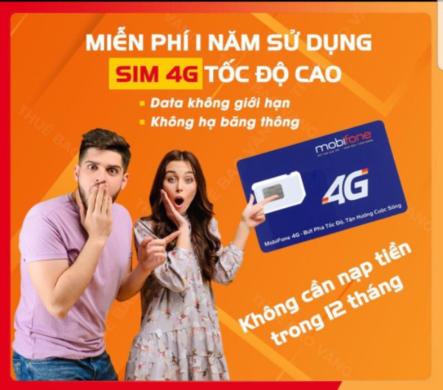 HÓT FREE 12 THÁNG SIM 4G MOBIFONE SIÊU KHỦNG FULL MAX BĂNG THÔNG KHÔNG GIỚI HẠN DATA TỐC ĐỘ CAO BẢO HÀNH MÃI MÃI