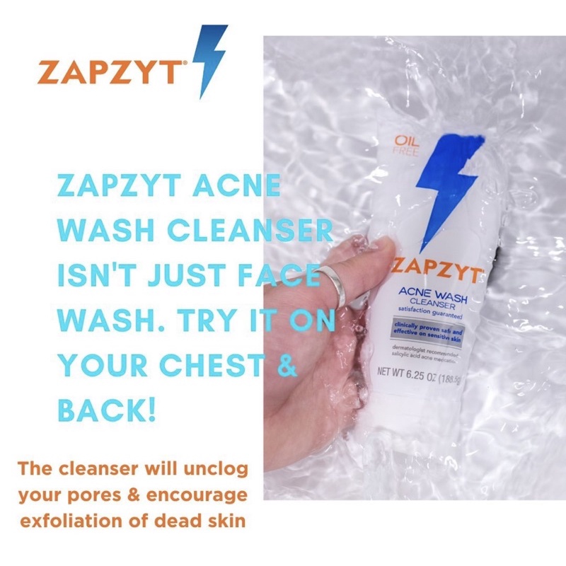 Sữa rửa mặt ngăn ngăn ngừa mụn Zapzyt Ance Wash 188.9gr