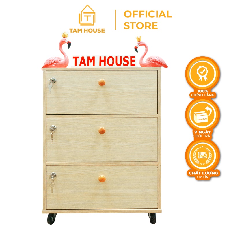 Hộc tủ di động 3 ngăn Tâm House K156