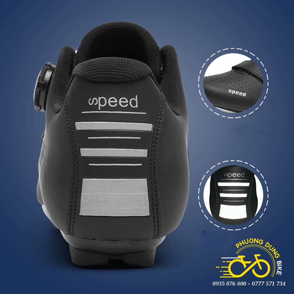 Giày can đi xe đạp thể thao Road, MTB SPEED - 1 Khóa Vặn