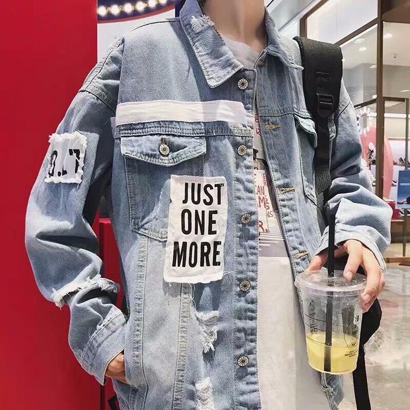 Áo khoác jean unisex nam nữ đều mặc được