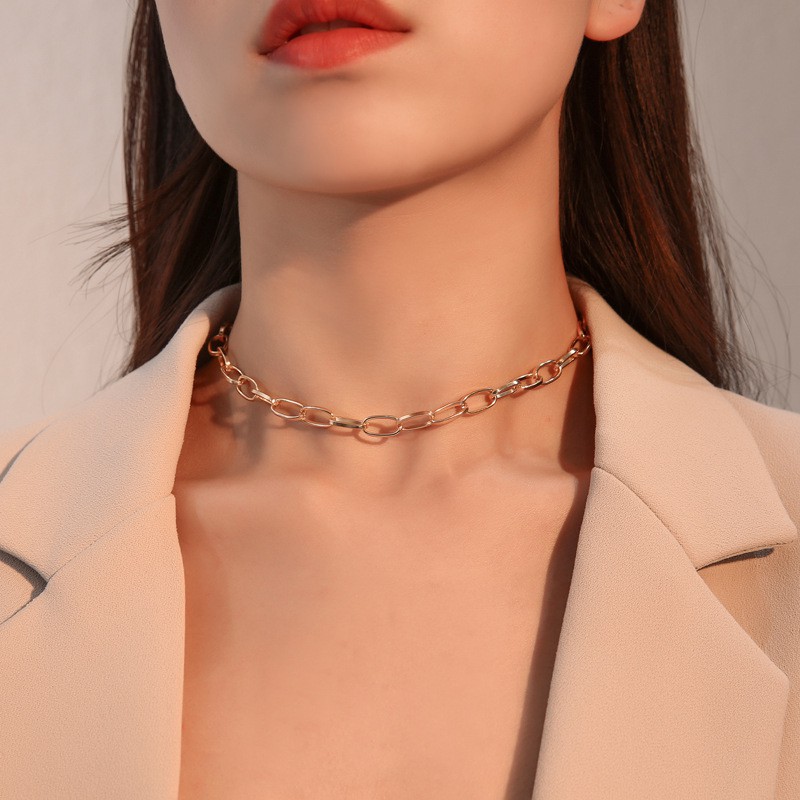 Vòng cổ choker phối chuỗi xích thời trang cá tính dành cho nữ