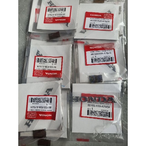 Tem chữ nổi honda cho xe vario chính hãng honda indo