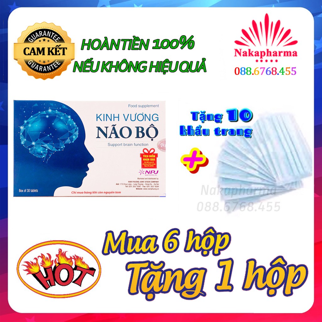 ✅ [KÈM QUÀ] Kinh Vương Não Bộ - Hỗ trợ chức năng não bộ, bảo vệ thần kinh, giảm thiểu năng tuần hoàn não