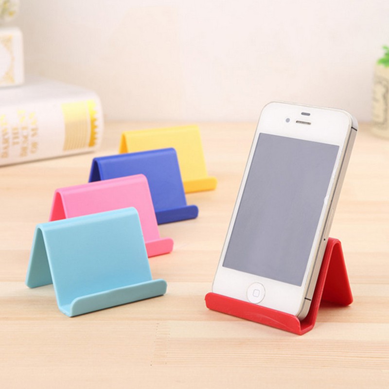 Giá đỡ bằng nhựa nhiều màu sắc thiết kế đơn giản cho điện thoại