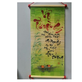 Mành thư pháp vẽ tay : vô thường