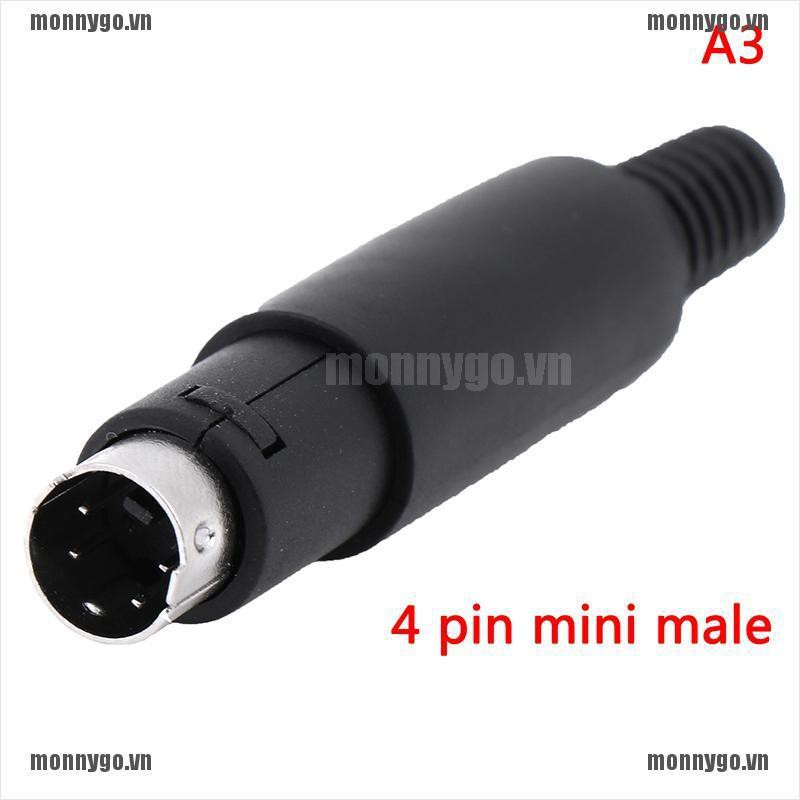 Đầu Nối Giắc Cắm DIN Mini 3 / 4 / 5 / 6 / 7 / 8 PIN Chuyên Dụng