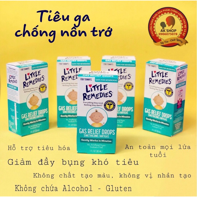 Tiêu ga Little gas relief drops (tiêu gas chống đầy bụng) hàng chính hãng Mỹ