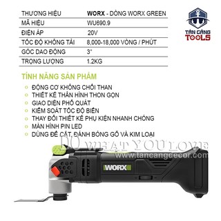 MÁT CẮT WORX WU690.9