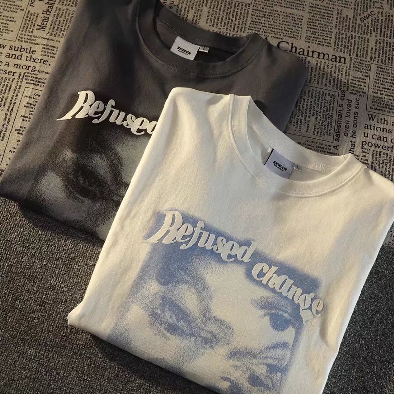 Áo Thun Tay Ngắn Dáng Rộng In Họa Tiết Hoạt Hình Phong Cách Hip Hop Thời Trang Mùa Hè Cho Nam Và Nữ