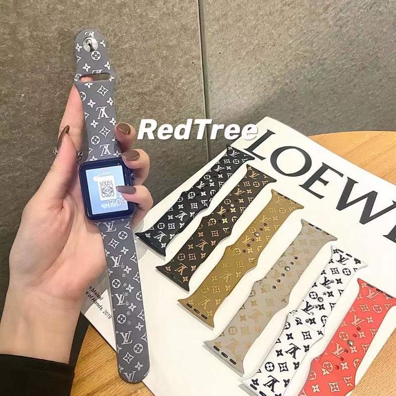 Dây Đeo Silicon Thời Trang Cho Đồng Hồ Thông Minh Apple Watch Series 7 6 5 4 3 2 SE iwatch 45 41 44 40 42 38 mm T500
