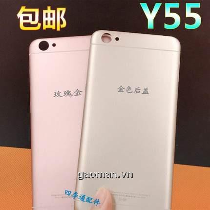 【Free Tool】For Vivo Y53 Y55 Housing Battery Cover Door Rear Chassis Back Case Replacement Rose gold