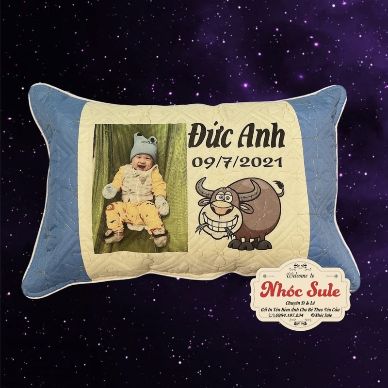 Gối in hình cho bé theo yêu cầu