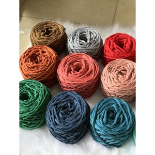 Dây thừng đan macrame, dây cotton,- 5mm . Nhiều màu sắc .