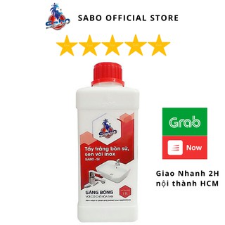 Chất tẩy đa năng SABO-SI, vệ sinh bồn cầu, gạch men, inox bám cặn canxi, ố vàng lâu năm chai 1000ml