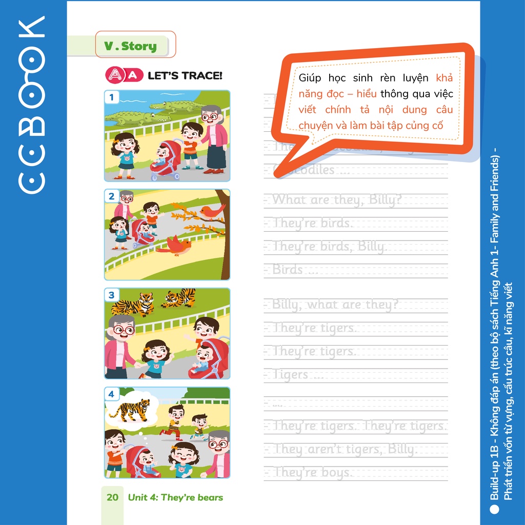Sách tiếng Anh lớp 1 - Build-up 1B (theo bộ Family and Friends) - Phát triển vốn từ vựng, kĩ năng viết - Không đáp án