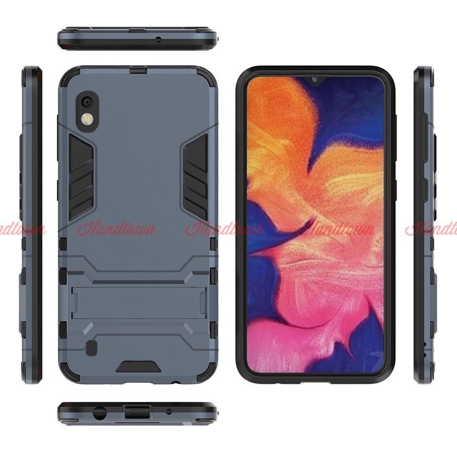 Ốp Lưng Cho Samsung Galaxy A10 IRON MAN Nhựa PC Cứng Viền Dẻo Chống Sốc