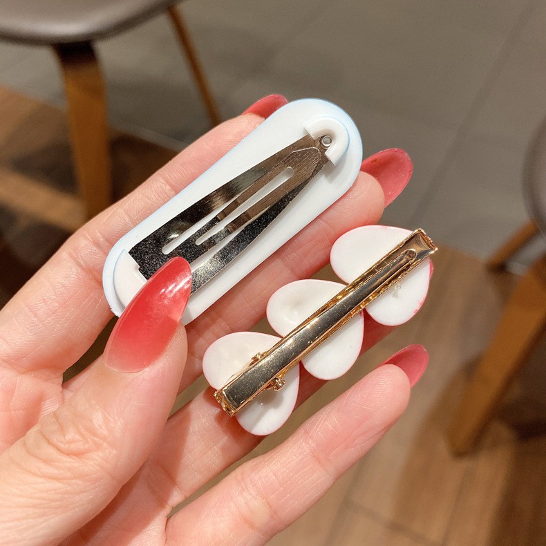 [Mã FAMARAL1 giảm 10K đơn 50K]Set 2 Kẹp tóc hình Trái tim Dễ Thương phong cách Hàn Quốc