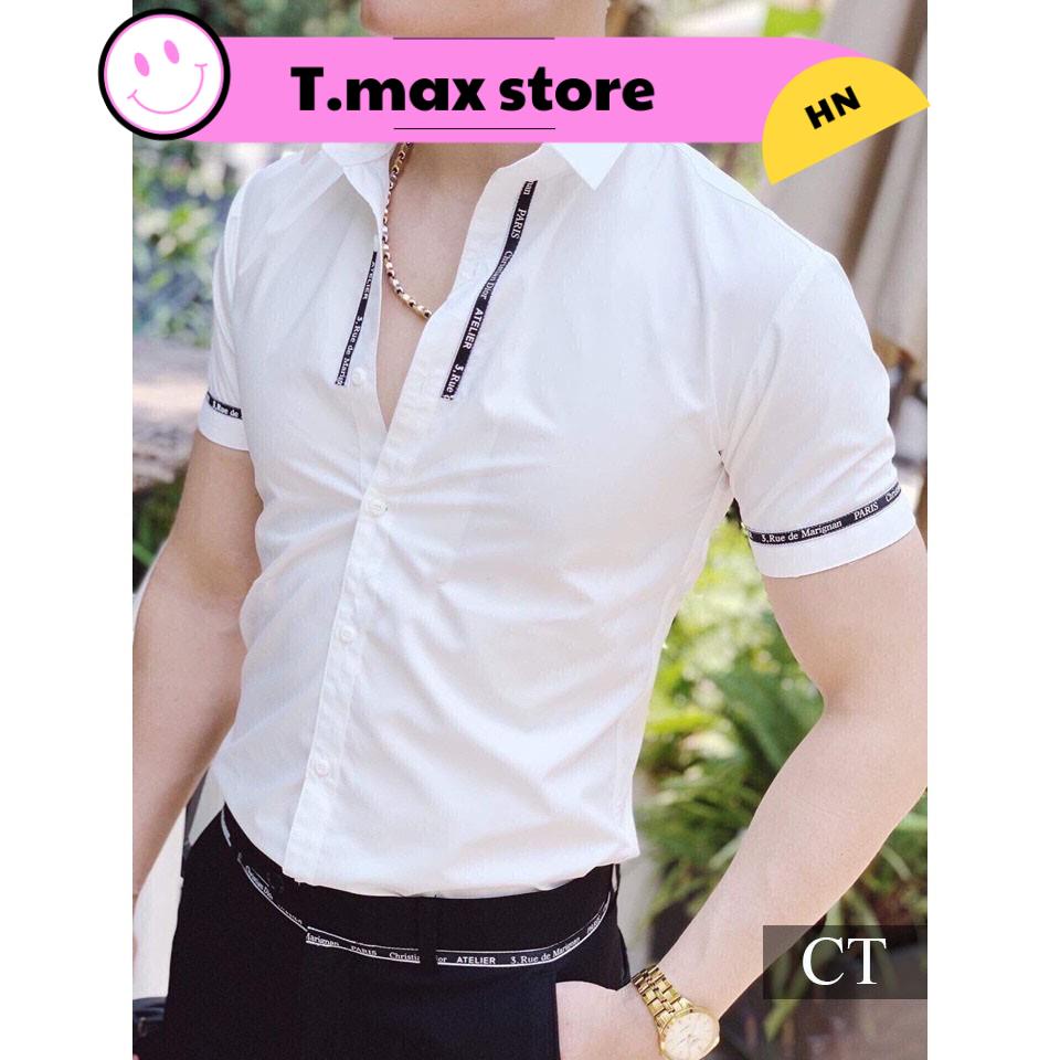 Áo Sơ Mi Nam Ngắn Tay Bigsize 💖 FREESHIP 💖 vải cotton lụa mềm chống nhăn chống xù, Áo sơmi cộc tay body nam Hàn Quốc