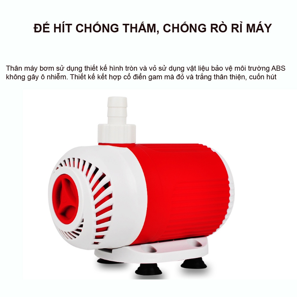 Máy bơm nước hồ cá BAOYU BY104 40W 3000L/H cao cấp dạng chìm, siêu bền, tiết kiệm điện, dùng bơm lọc nước bể cá, hồ thủy